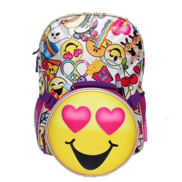 Girls Emojination Accessories Girls Emojination Backpack Lunch Tote